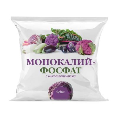 Монокалийфосфат 0,5кг с микроэлементами (PК-52:34) 5/40/1400 НГА