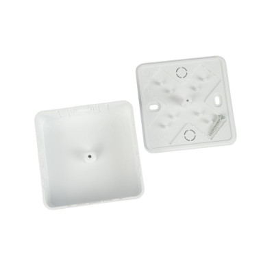 Коробка распред. 75х75х25мм ОУ с крышкой под каб/канал белая IP42 030-030	uplast