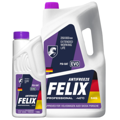 Антифриз Felix EVO 5 кг + 1 кг фиолетовый