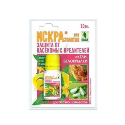 Искра золотая 10мл. (от колорадского жука, тли, белокрылки) флакон, BL Грин Бэлт 01-531