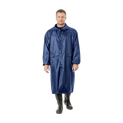 Плащ нейлоновый с ПВХ влагозащитный, синий 1/25 (XL)