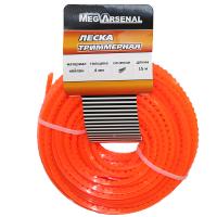 Леска триммерная MegArsenal d4.0 пила L15