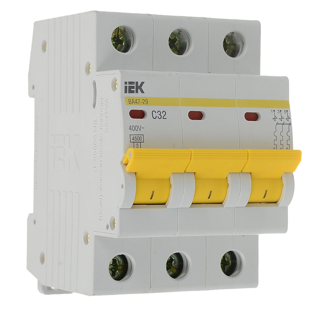 Автомат выключатель IEK ba47-29. Автоматический выключатель IEK ва 47-29 3п. Выключатель автоматический ИЭК ва 47-29 1п с 16а, ,. Автомат с32 трехфазный IEK Home.