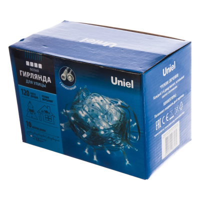 Гирлянда светодиодная с эффектом мерцания, 10м.ULD-S1000-120/TWK белый IP67