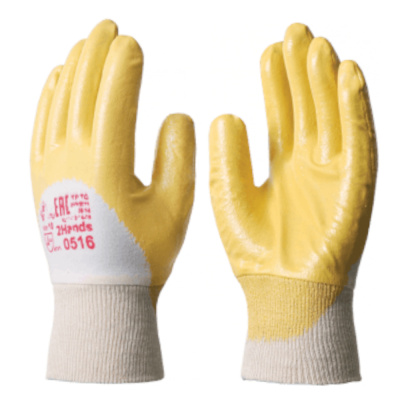 Перчатки НИТРИЛ ЛАЙТ, (Р6205/Р5005) с нитриловым покрытием, интерлок, частичный облив, резинка
