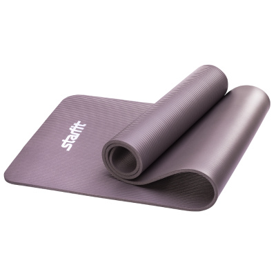 Коврик для йоги STARFIT FM-301 NBR 183x58x1,0 см, серый 1/6