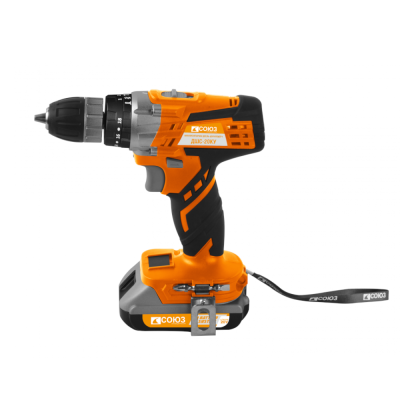 Дрель аккумуляторная ударная СОЮЗ 20 В, 1BatterySystem, 2 акк. 2 Ач, кейс ДШС-20КУ 