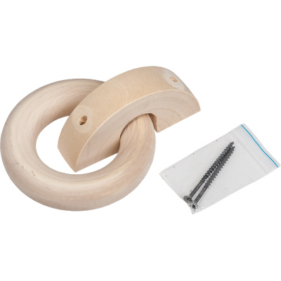 Ручка дверная, кольцо, 11,5 см, липа "Банные штучки" в кор./20