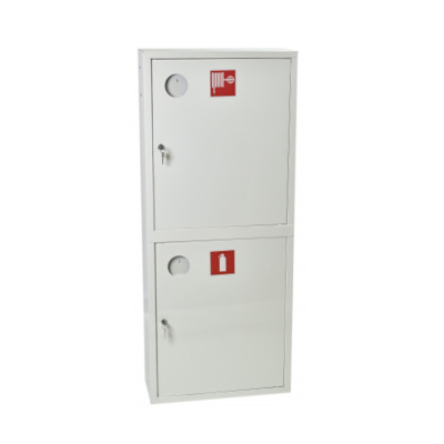 Шкаф пожарный ШП-КО-320-21 НЗ "У" (ШП-К-О-003) Навесной Закрытый Универсальный (Белый с замком)