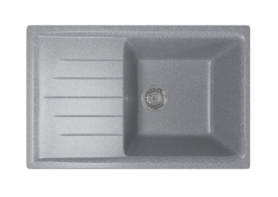 Мойка ML-GM19  с крылом, темно-серая (309) 495*750*200мм