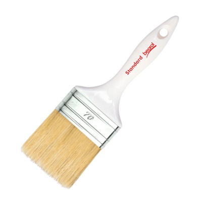 Кисть плоская пласт.ручка 70х15мм "BEOROL" UE70RU