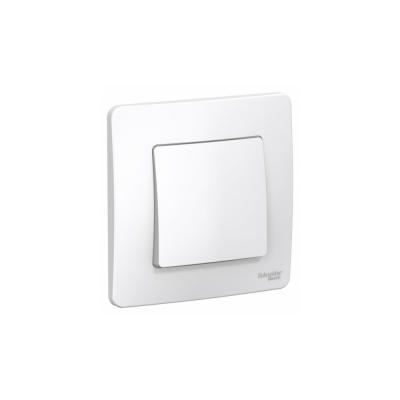 Выключатель скрытой установки одноклавишный (сх.1), 6A, 250B, белый BLANCA