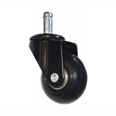 Колесо мебел. штырь М11 50мм черный полиуретановый