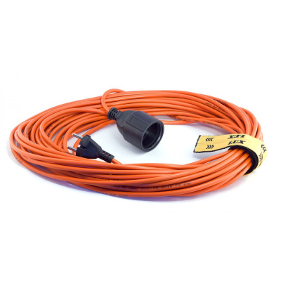 Удлинитель силовой б/катушки LUX УС1-Е-30 (У-161) ПВС 3*0,75 30м 1 розетка с з/к