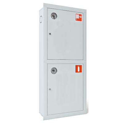 Шкаф пожарный ШПК-320-21 НЗ "У" (ШПК-К-003-21) Навесной Закрытый Универсальный (Белый)