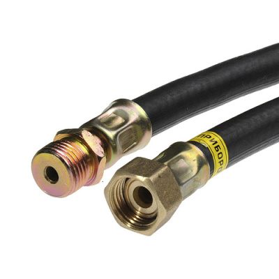 Шланг д/газа 1/2" г/ш 120 см, чёрный 