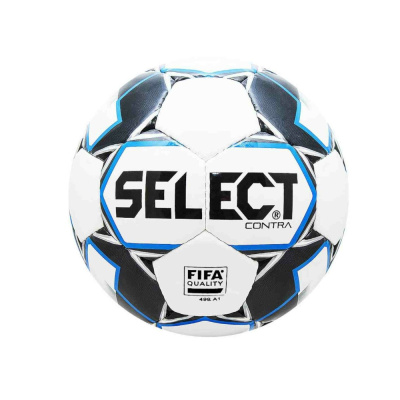 Мяч футб. "SELECT Contra FIFA" арт. 812317-102, р.5, FIFA Quality, 32пан., ПУ, руч. сш, бело-чер-син