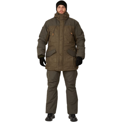 Костюм зимний «ГЕРКОН» куртка/брюки, цвет: олива/т.олива, ткань: Канада 56-58, 170-176