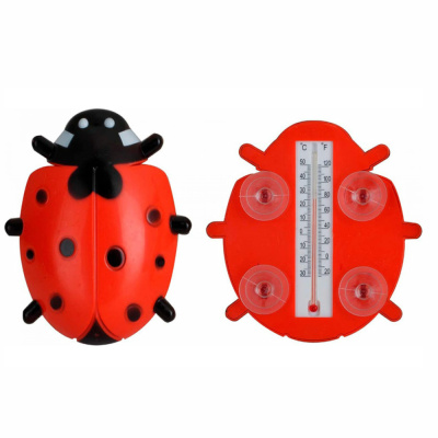 Термометр оконный Божья Коровка Gabriel 16*15 см на присосках (-30/+50) 