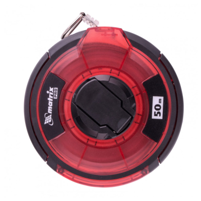 Рулетка геодезическая 50 м х 12,5 мм, закр. корп., стальная лента, односторон. шкала, PRO// Matrix