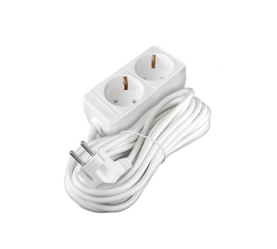 Удлинитель бытовой ТМ Союз 2200Вт с заземлением 2 гнезда ПВС 3м