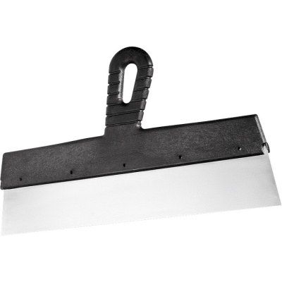 Шпатель фасадный из нержавеющей стали, 600 мм, пластмассовая ручка СИБРТЕХ