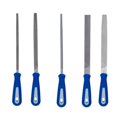 Набор напильников Кобальт двухкомпонентная рукоятка, №2, 150 мм