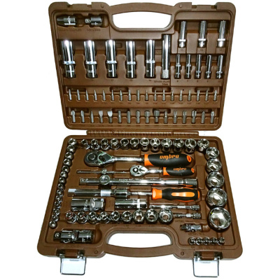 Набор инструмента торц.головки 4-32мм, 1/4", 3/8" и 1/2" DR и ак-ры к ним, 108 предм.