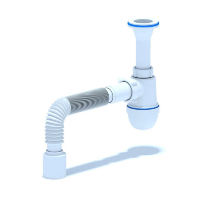 Сифон Варяг с гофрой 40*40*50 С 5015 АНИ пласт