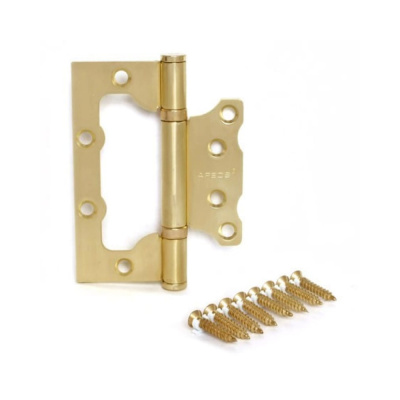 Петля Апекс 1шт 100*75- B2-Steel-GM-зол.мат.универ.2подш. БЕЗ ВРЕЗКИ