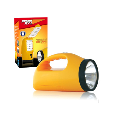Фонарь Яркий Луч LA-1W "раскладушка" акк.,3реж., 3W/24/40 LED