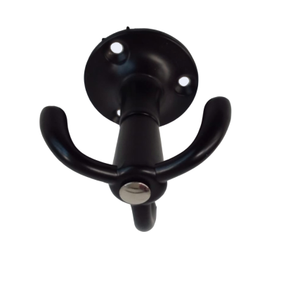 Крючок трехрожковый черный матовый HK.06.BLM