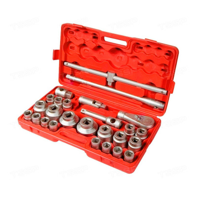 Набор головок и вороток 3/4"-1" "MATRIX" 21-65мм 26 предметов в кейсе