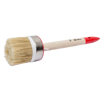 Кисть круглая Профи №16 (55 мм), натуральная щетина, деревянная ручка / MTX