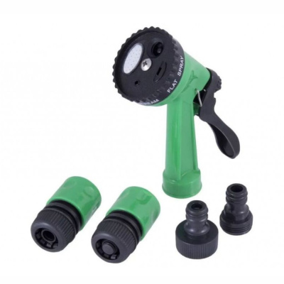 Набор д/полива 5 предм. (пистолет 8 реж., коннектор 3/4" (2шт) соединитель штуцерный)1-2.sale , E1M