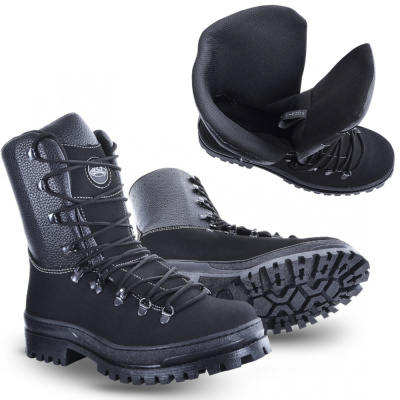 Ботинки мужские демисезонные "PATROL PROTECTOR GRAFFIATO 19", черные  (46)