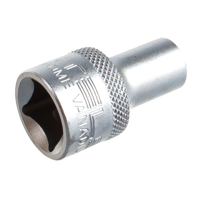 Головка торцевая, 8 мм, 12-гранная, CrV, под квадрат 1/2", хромированная// Stels