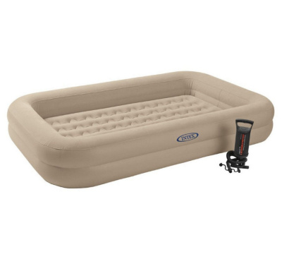 Матрас надувной  детский 168х107х25см/132х71х10см с ручным насосом+сумка, 3-6лет