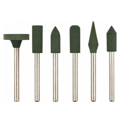 Насадки резиновые полировальные, мелкой зернистости, набор 6шт. ФИТ