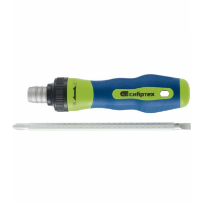 Отвертка реверсивная комбинированная PH2/SL6, CrV// Сибртех