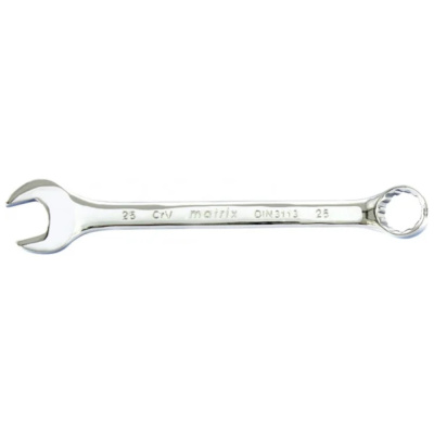 Ключ комбинированный, 25 мм, CrV, полированный хром// Matrix