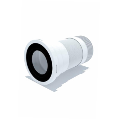 Удлинитель гибкий для унитаза с металлической спиралью d100 мм К928