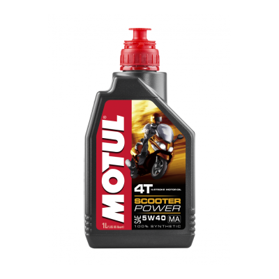 Масло моторное MOTUL  SCOOTER POWER 4T(МА) 5W40, 1л 100%синт.(для 4Т скутеров)