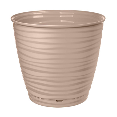 Горшок для цветов Saffron 2,6 л с поддоном (Бежевый)