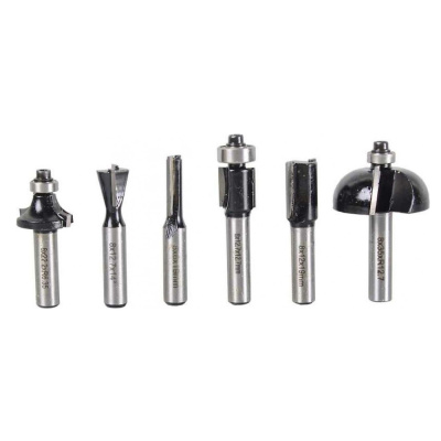 Набор фрез по дереву 6шт.(хвостовик 8мм), кейс Вихрь 73/10/6/20