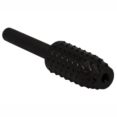 Шарошка по дереву ПРАКТИКА стальная, конусная усеченная 13 х 28 мм, хвост 6 мм, блистер