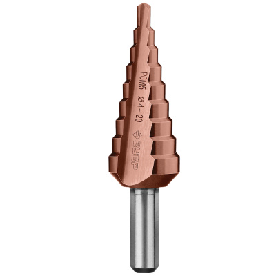 Сверло ЗУБР "ПРОФЕССИОНАЛ" ступенчатое 2-х мод. по сталям и цвет. мет., ст. Р6М5 с кобальт. пок