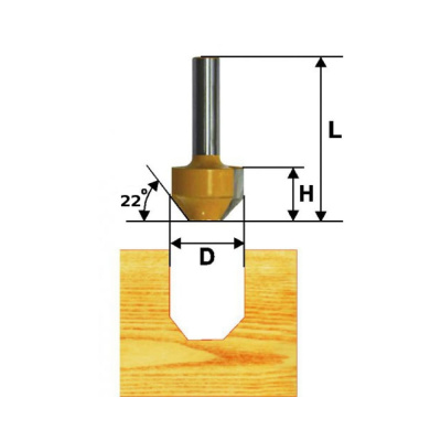 Фреза пазовая фасонная ф11,1х11мм