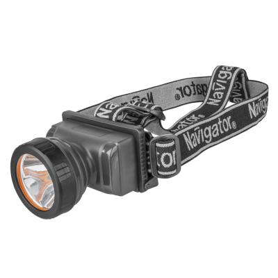 Фонарь светодиодный NPT-H10-ACCU 2Вт аккумуляторный налобный пластик