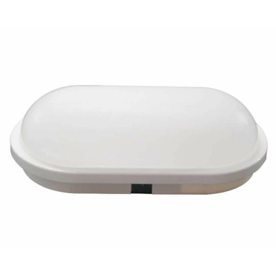 Свет. LEEK св/д влагозащ ОВАЛ 20W(1600lm) 2-4-6K (в уп) 146x271x76 пласт БАНЯ/САУНА 100° ЖКХ IP65